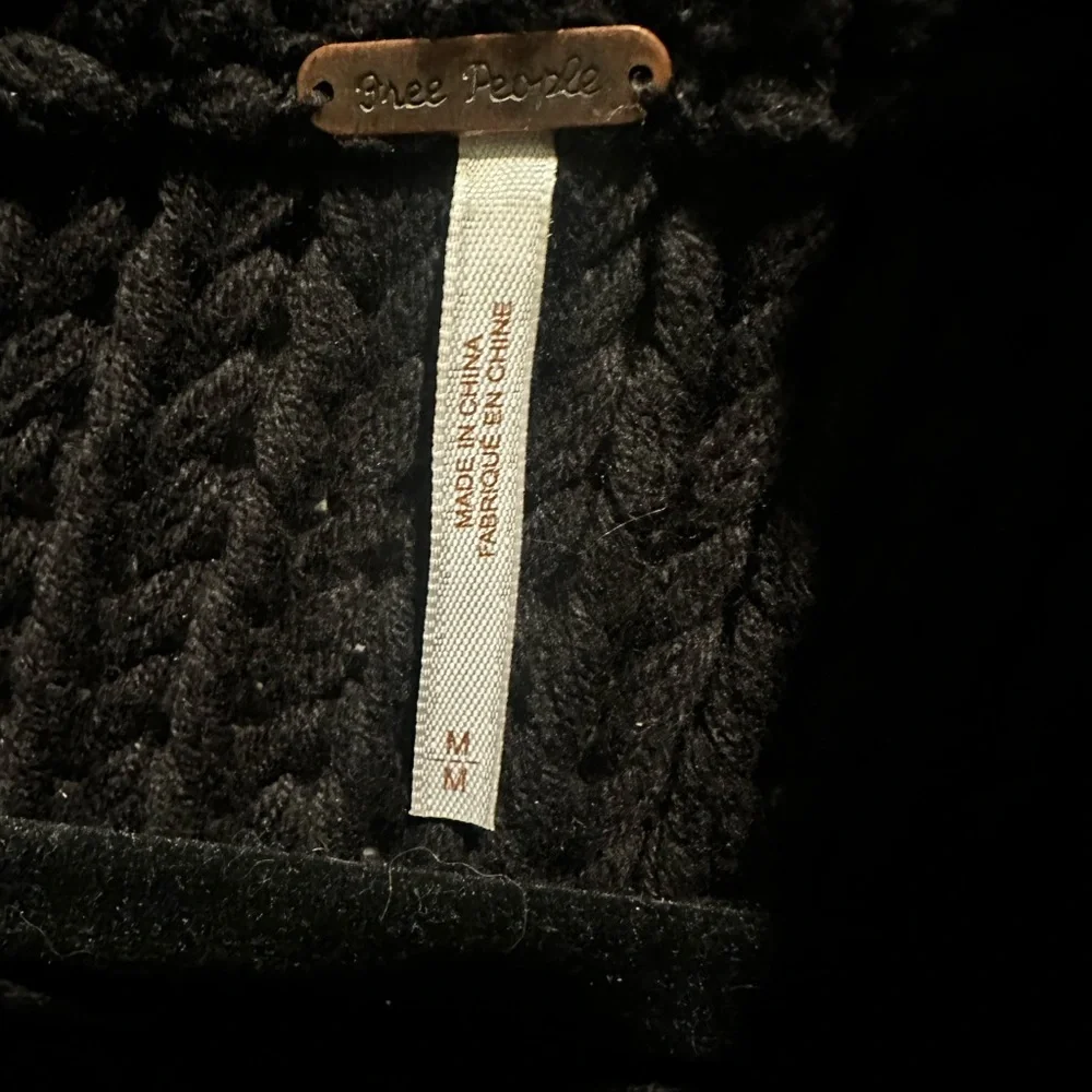 Free People My Only Sunshine Black Sweater - Picture 4 of 4